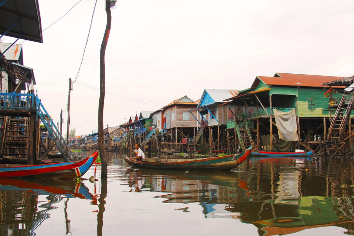 Tonle Sap floating village